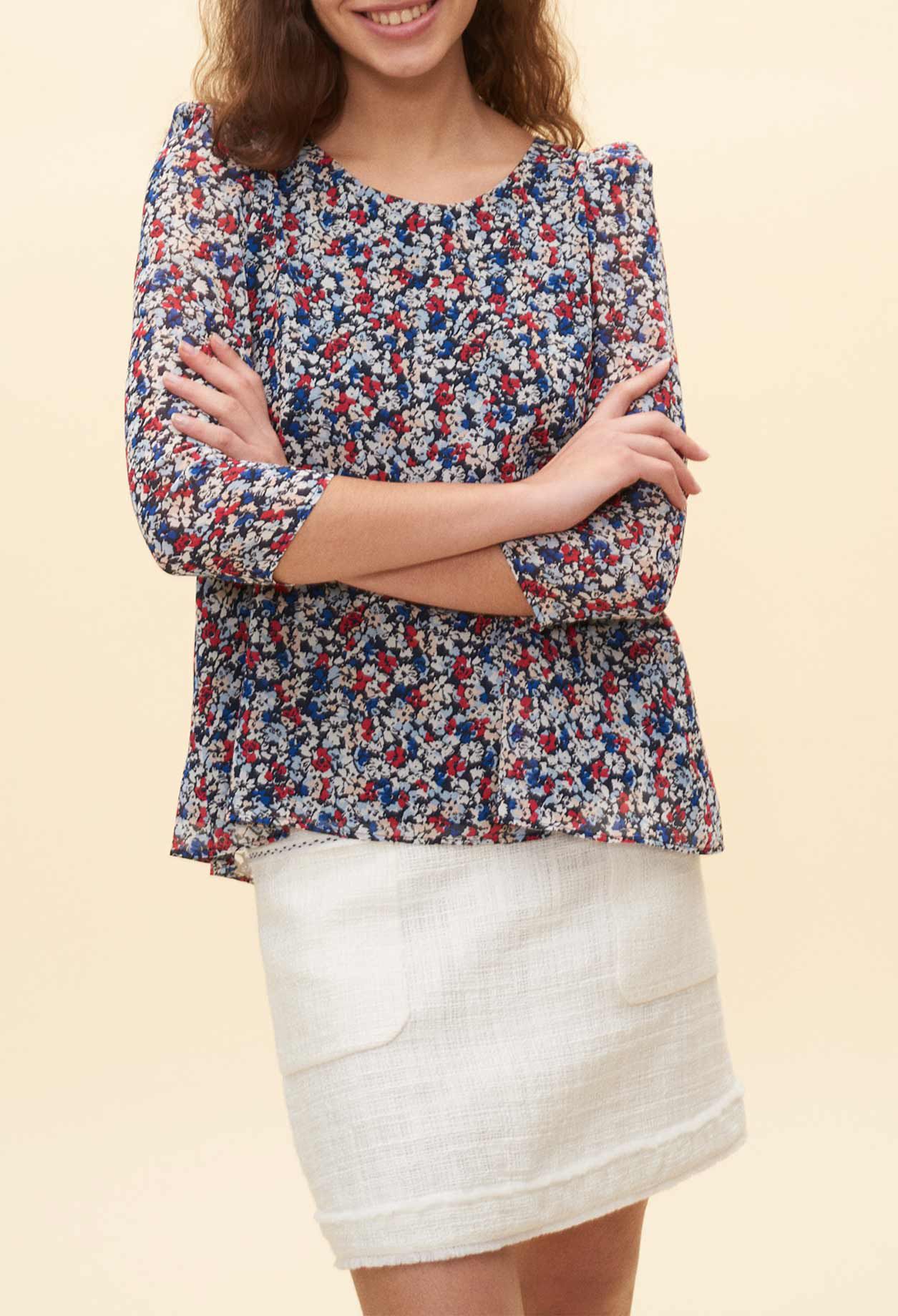 Bluse mit Blumenmuster