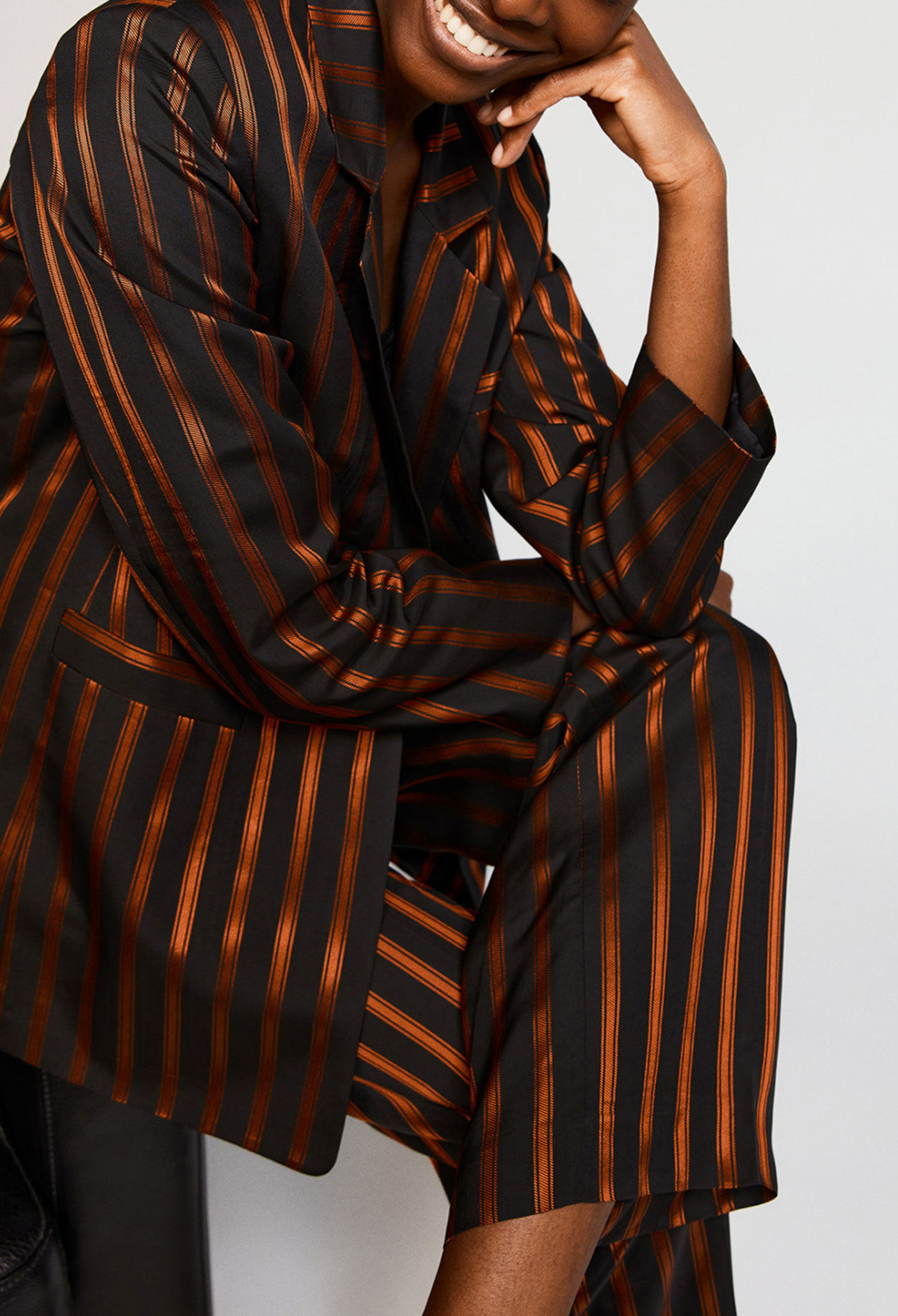 High-waisted trousers