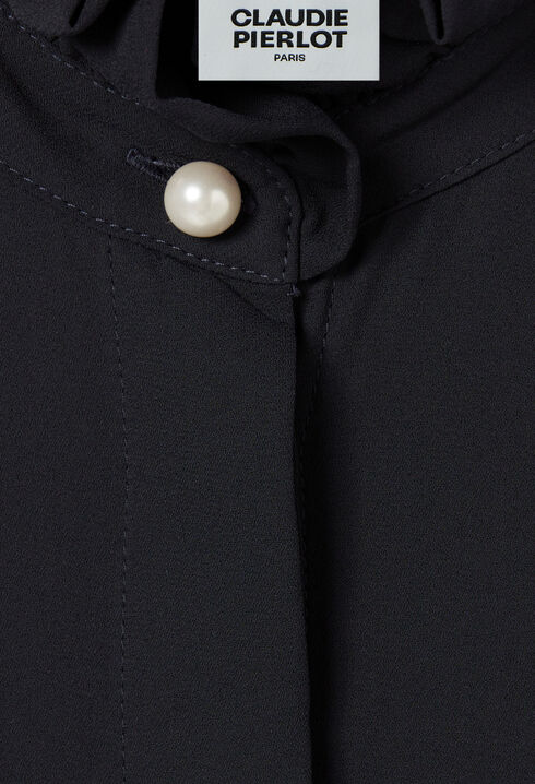 Chemise col victorien marine