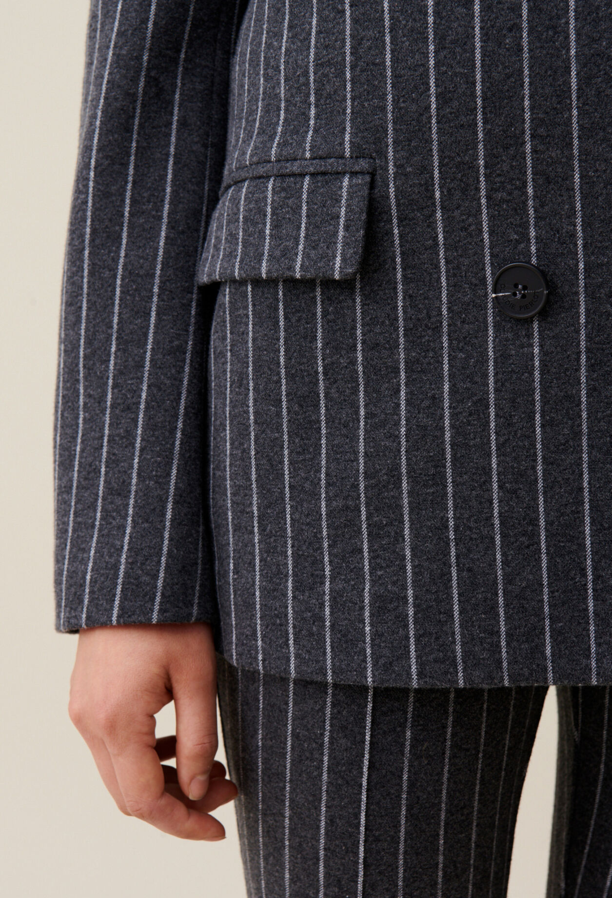 Oversized gestreifter Blazer