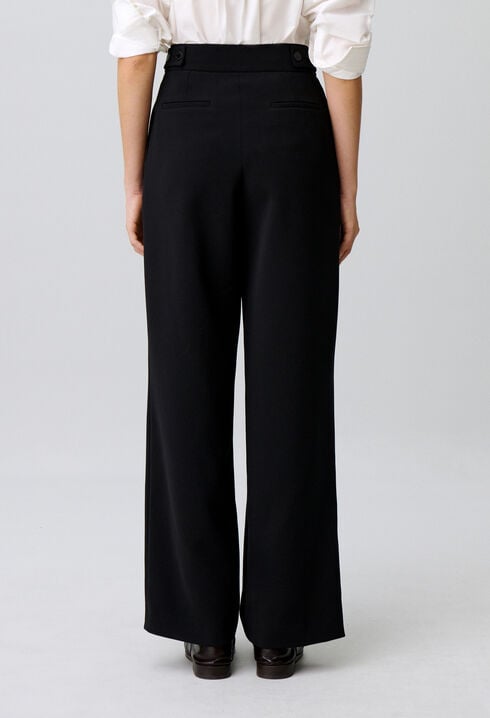 Tailored straight wide trousers