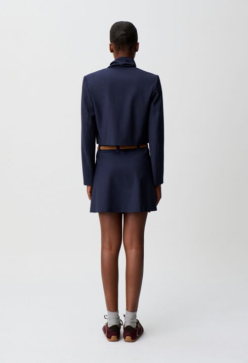 Boxy-Jacke aus Wollmix