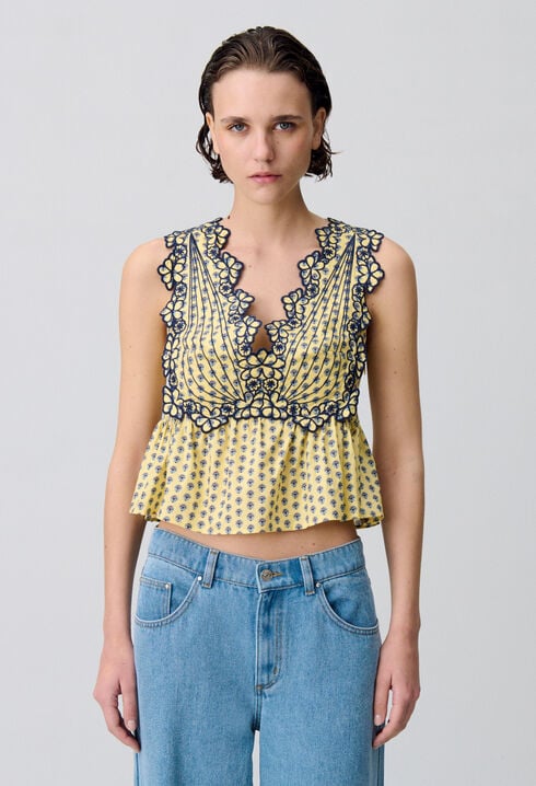 Ruffled Tank Top