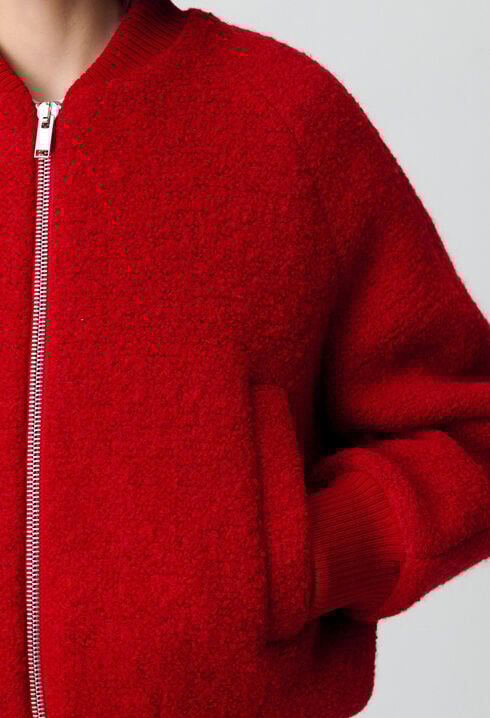 Kurze Teddy-Jacke