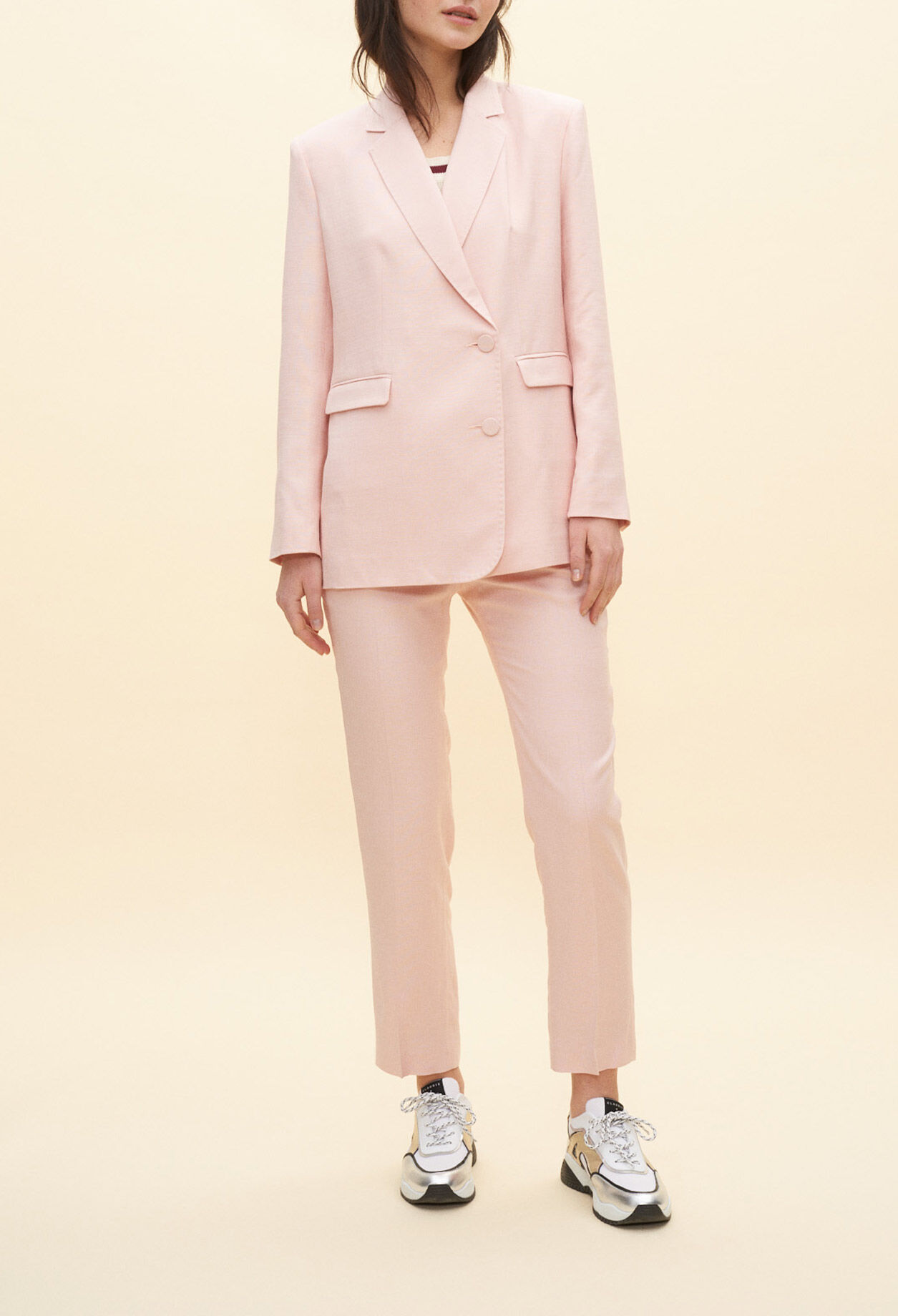 Rosa Anzugjacke
