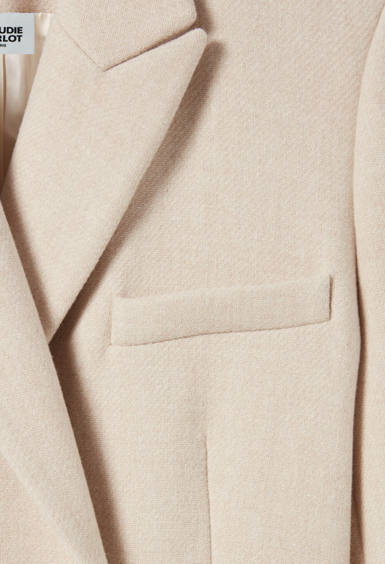 Manteau classique droit mi-long