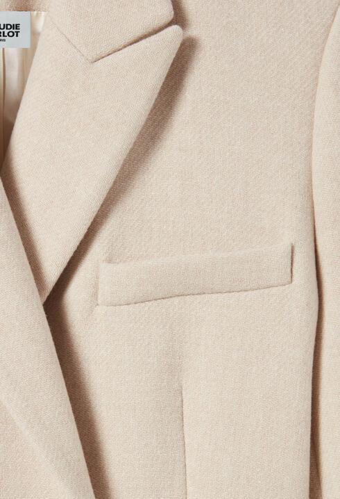 Manteau classique droit mi-long