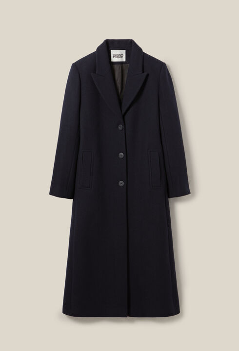 Manteau droit mi-long