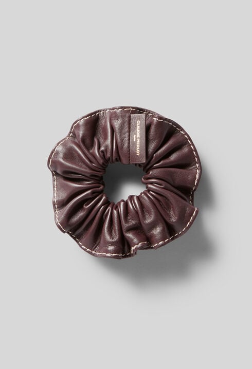 Leather Scrunchie