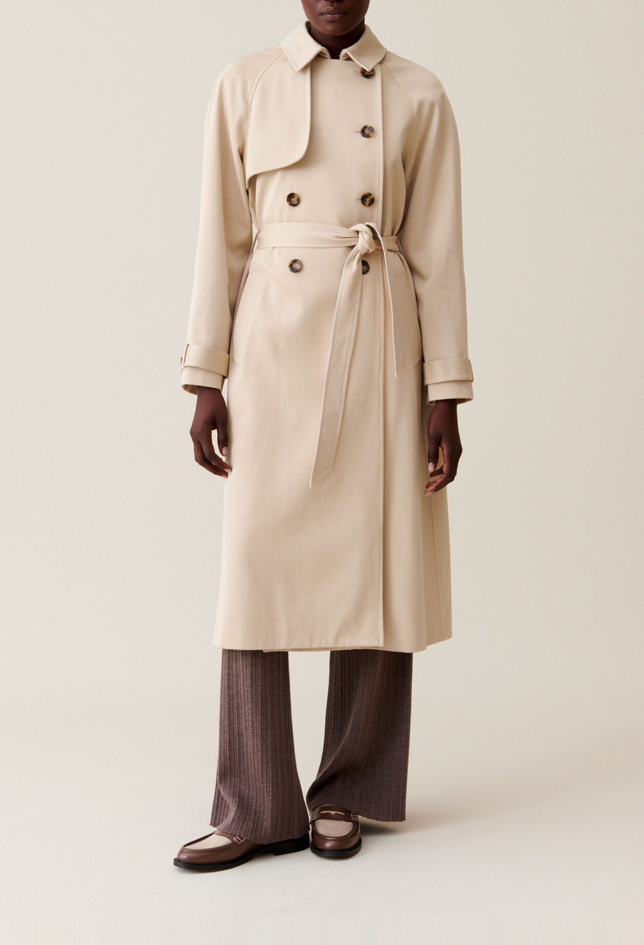 Klassischer 7/8-Trenchcoat