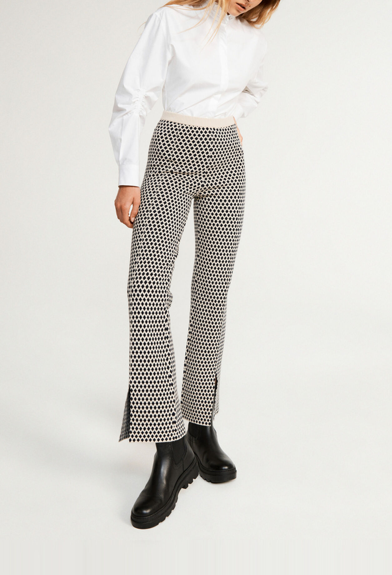 Pantalon à motifs