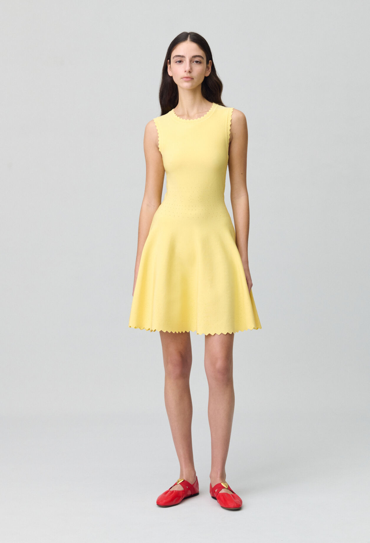 Robe courte patineuse fine maille pour femme Claudie Pierlot