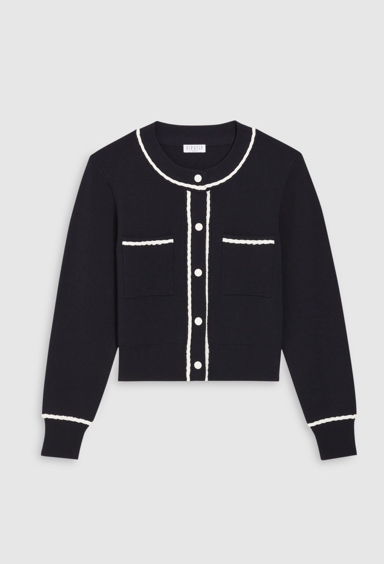 Cardigan liserés tressés