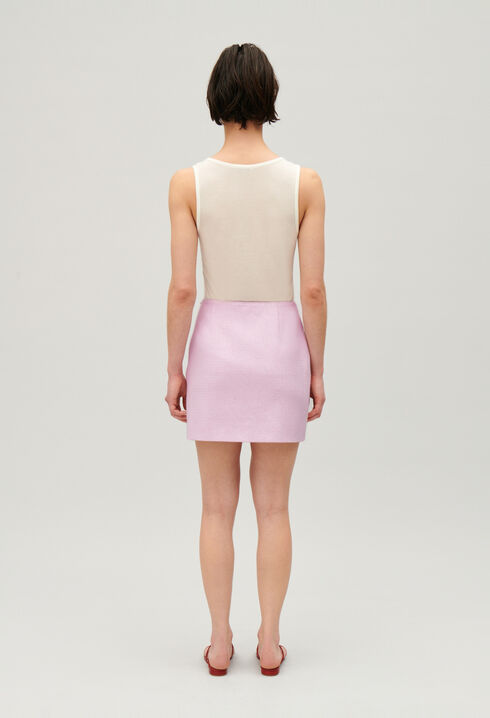 Short tweed skirt