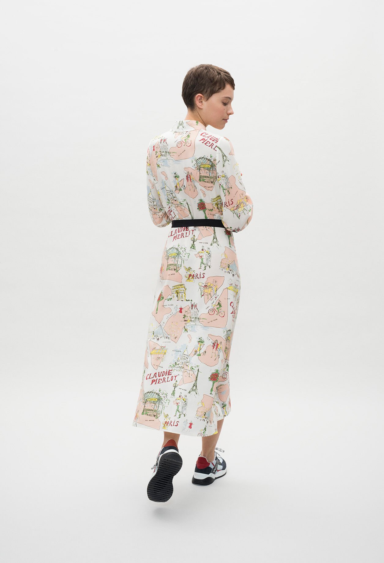 Robe longue boutonnée
