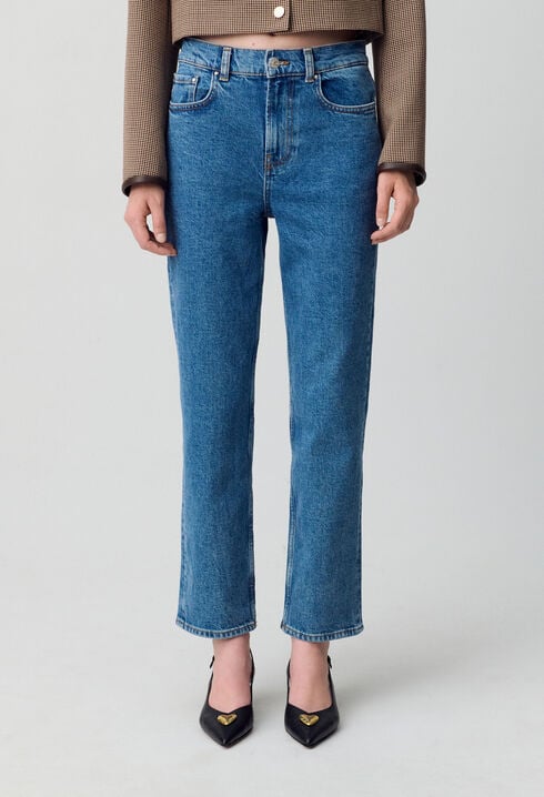 Jeans Toto slim 7/8 blau verwaschen