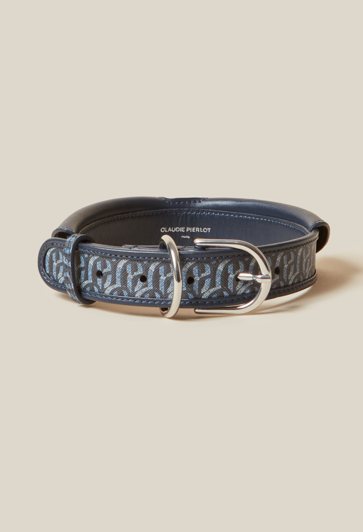 Collier chien monogramme CP