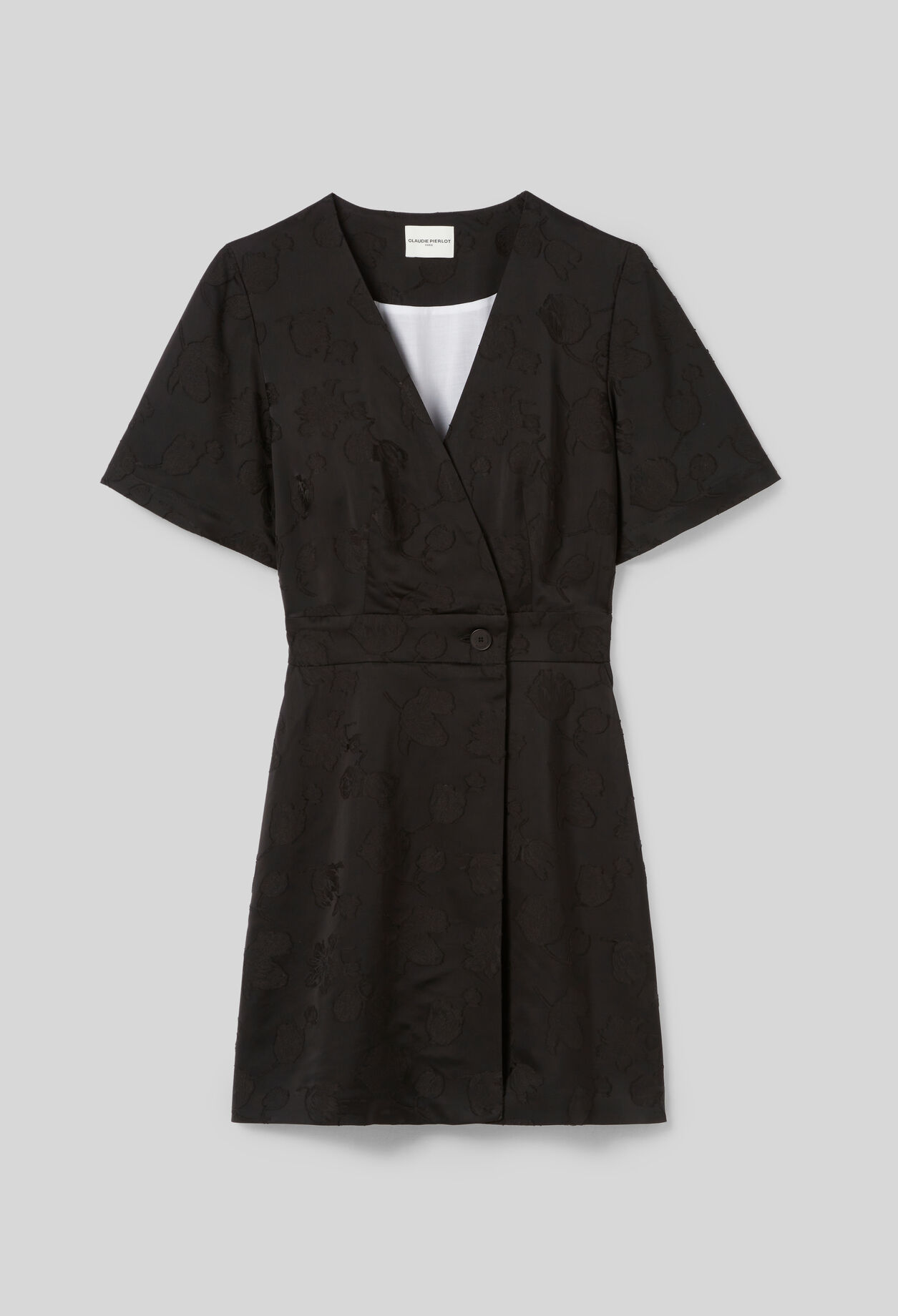 Wrap-Style Mini Dress