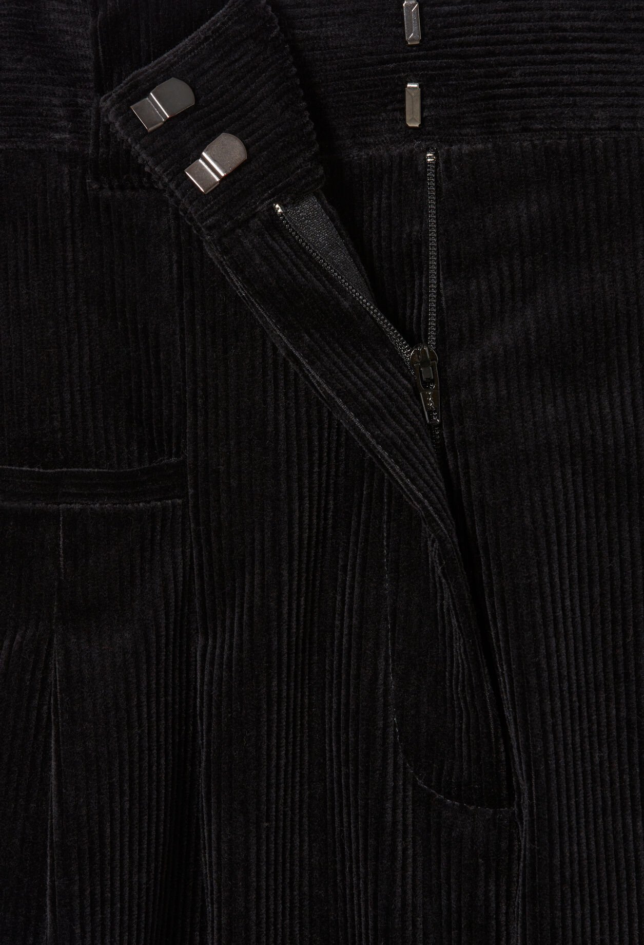 Pantalon large velours