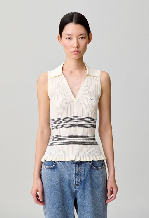 Fine knit top