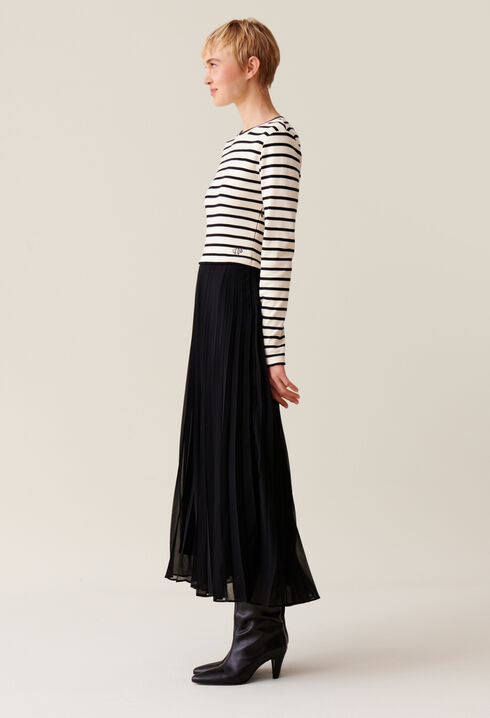 Gestreiftes Twist-Kleid