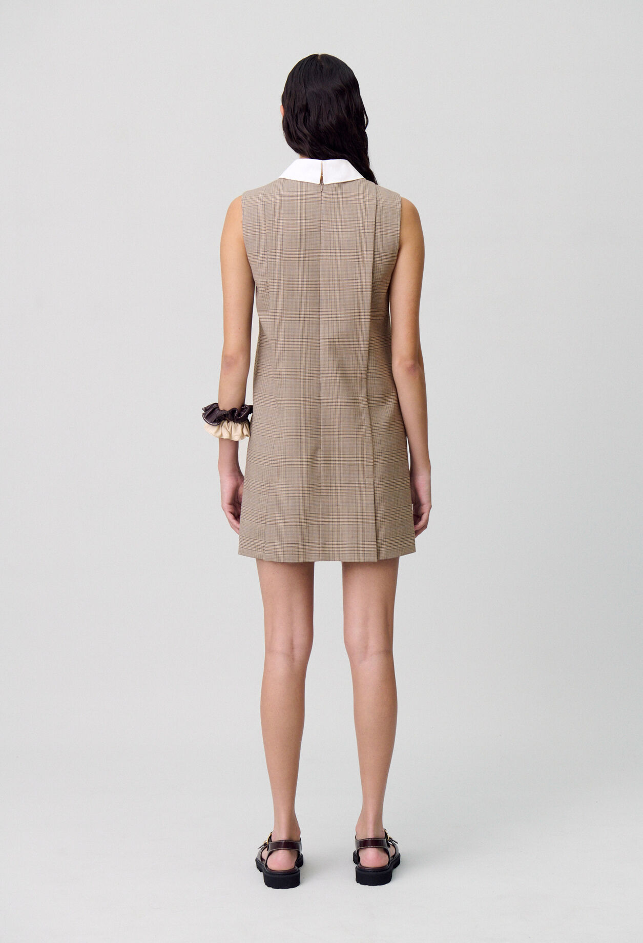 Robe courte carreaux