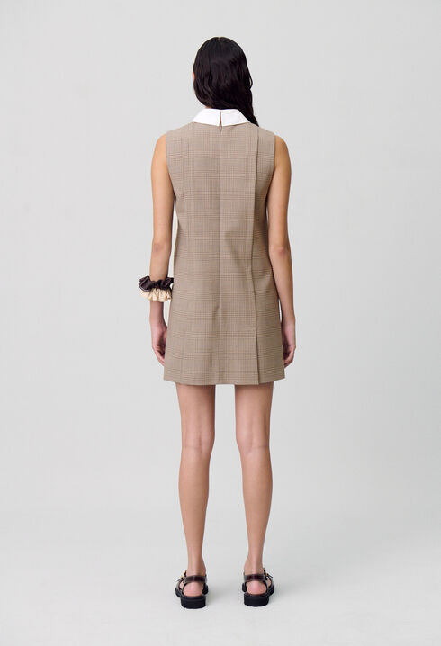 Kurzes Kleid mit Karomuster