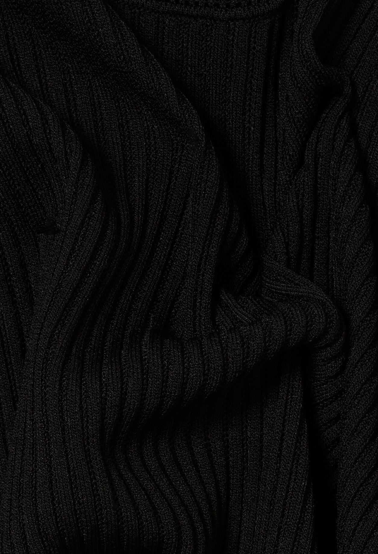 Long flared knitted dress