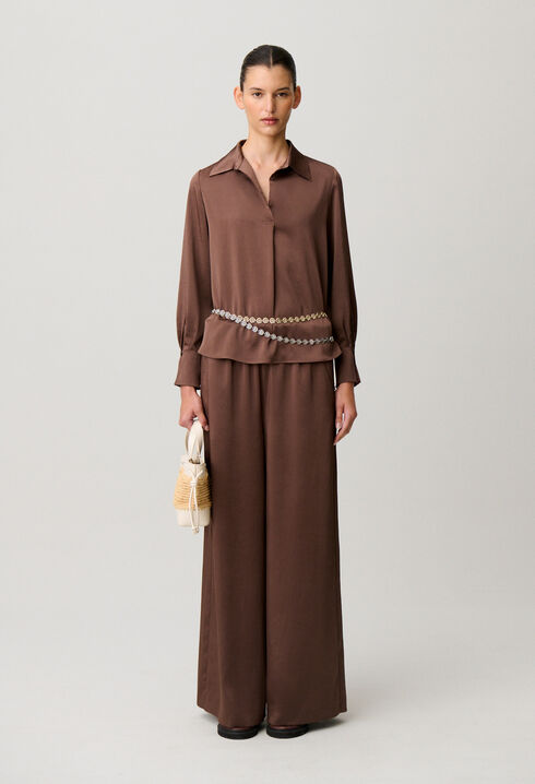 Collared flowy blouse