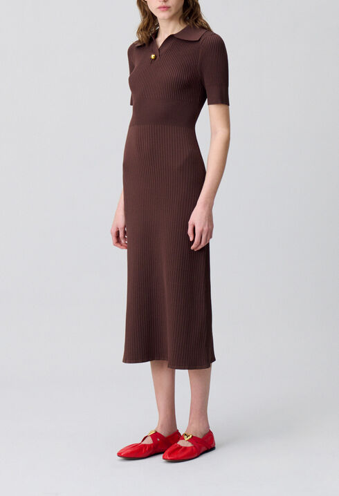 Mid-length knitted dress