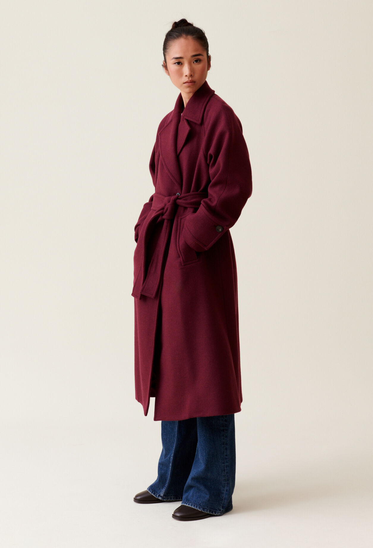 Manteau bordeau femme pas cher shop