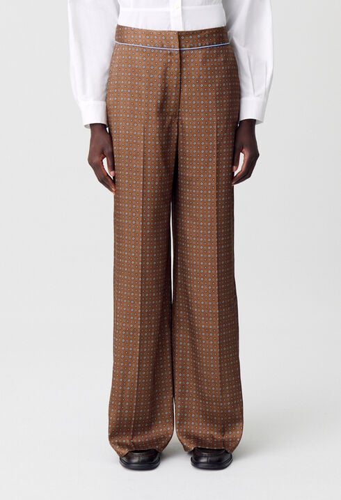Pantalon fluide imprimé