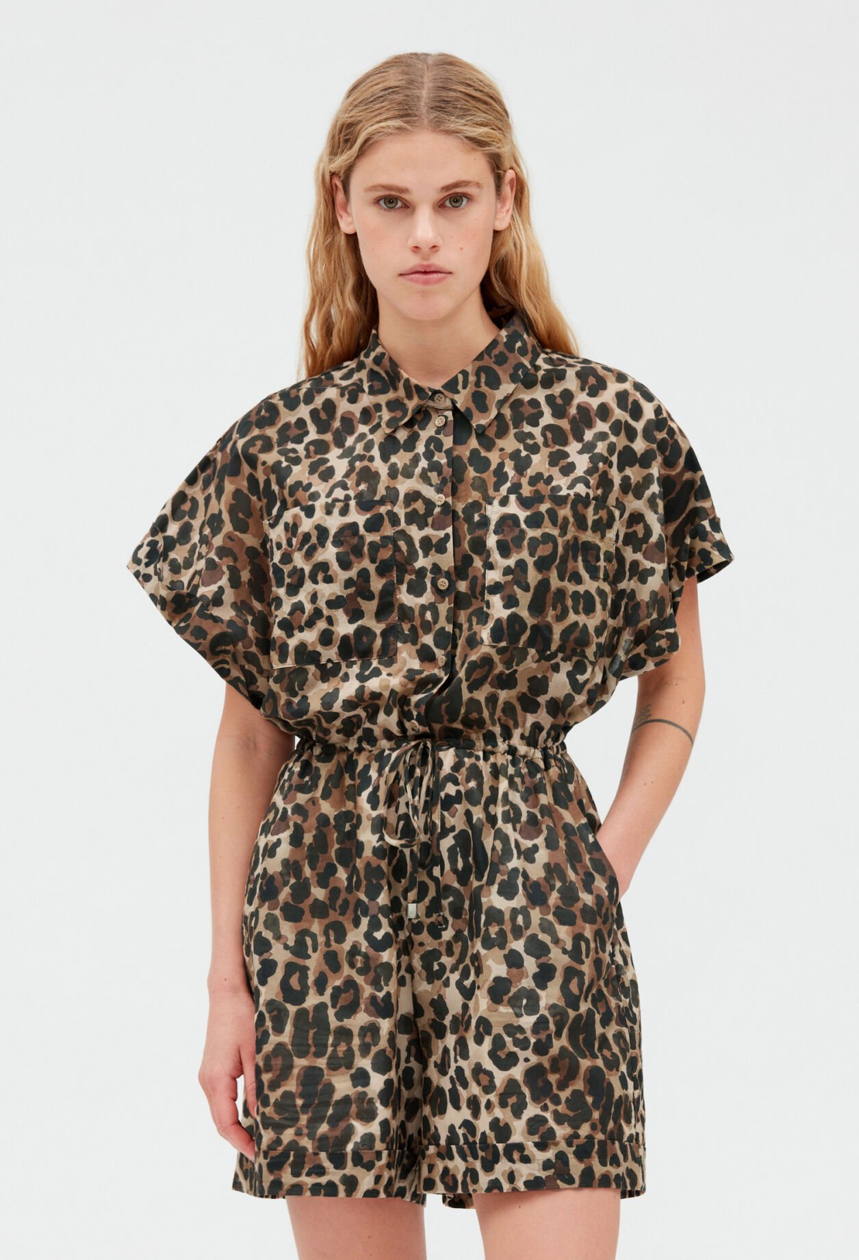 Leopard playsuit
