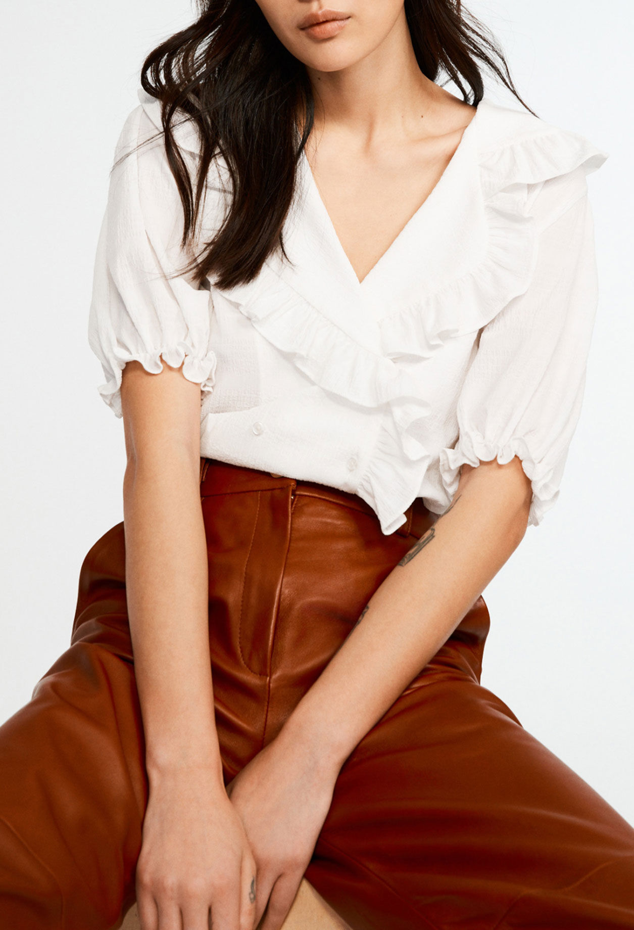 Blouse avec col à revers