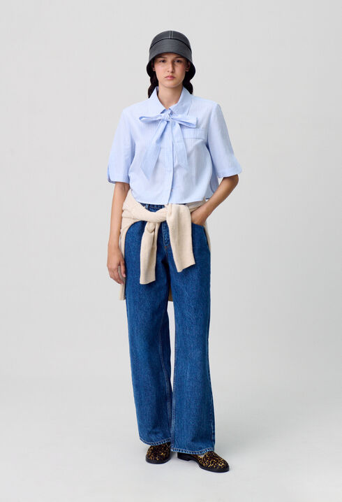 Chemise courte carreaux