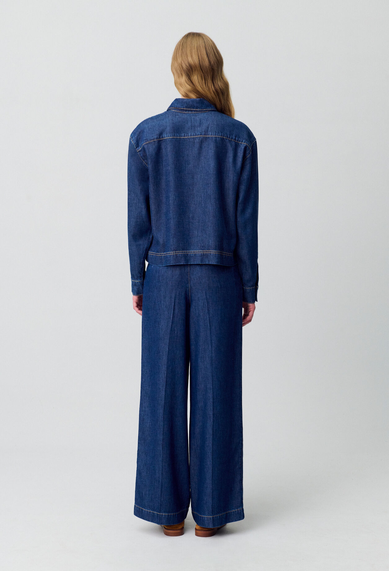 Chemise denim oversize