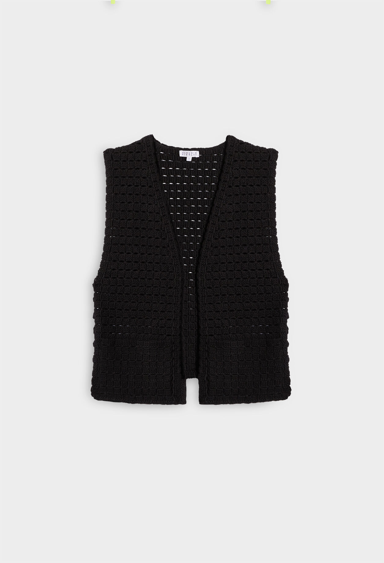 Organic cotton knit cardigan