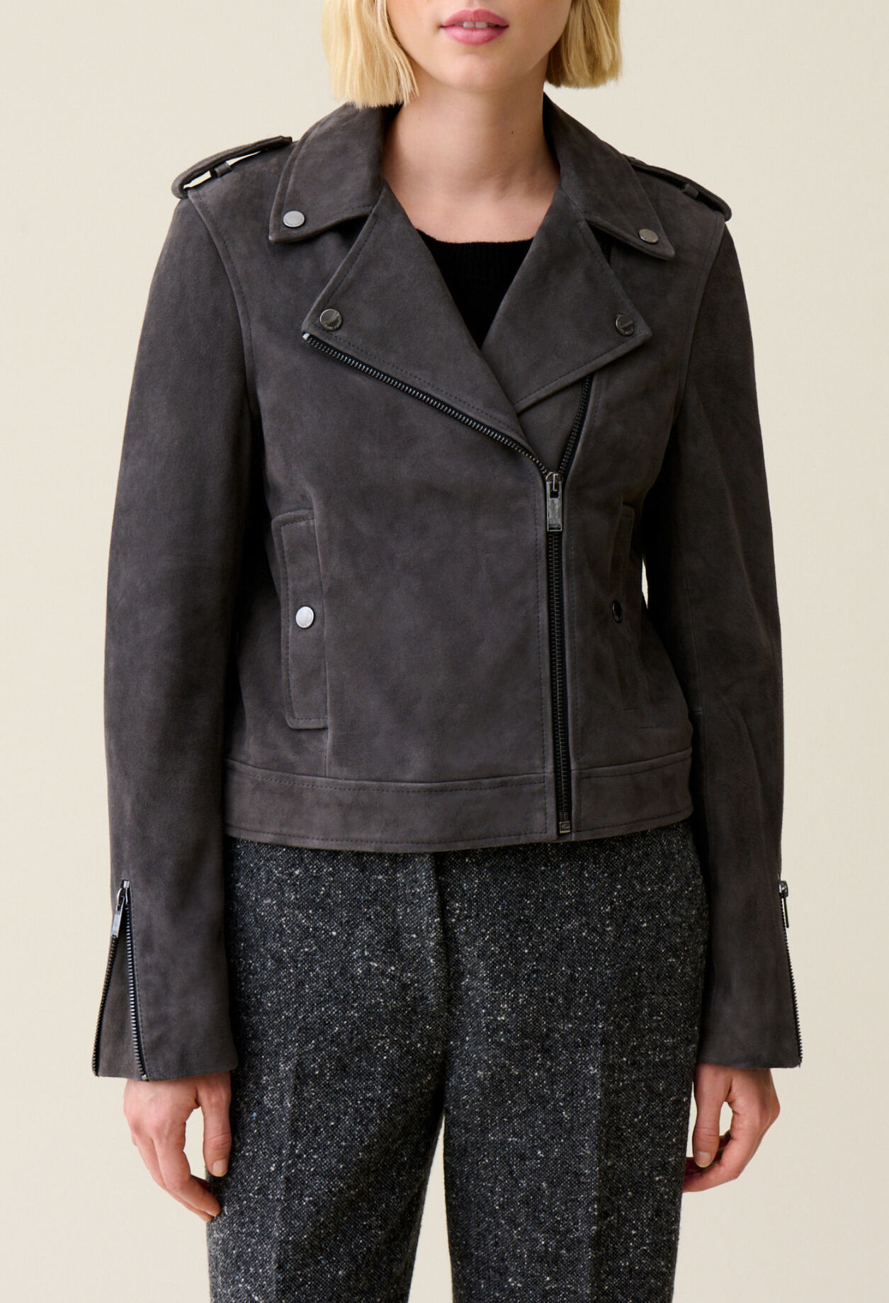 Perfekte Wildlederjacke