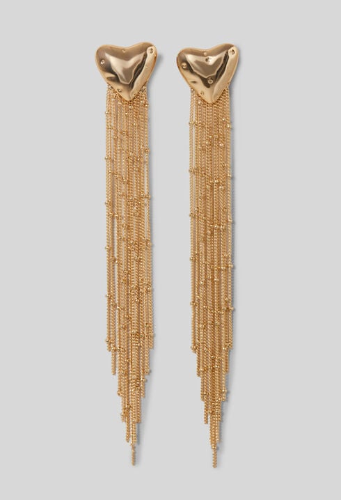 Boucles d'oreilles coeur pendantes