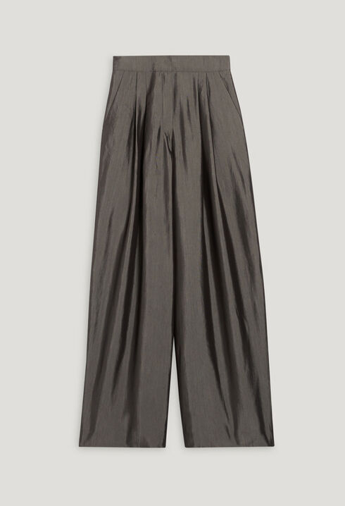 Pantalon taille haute gris