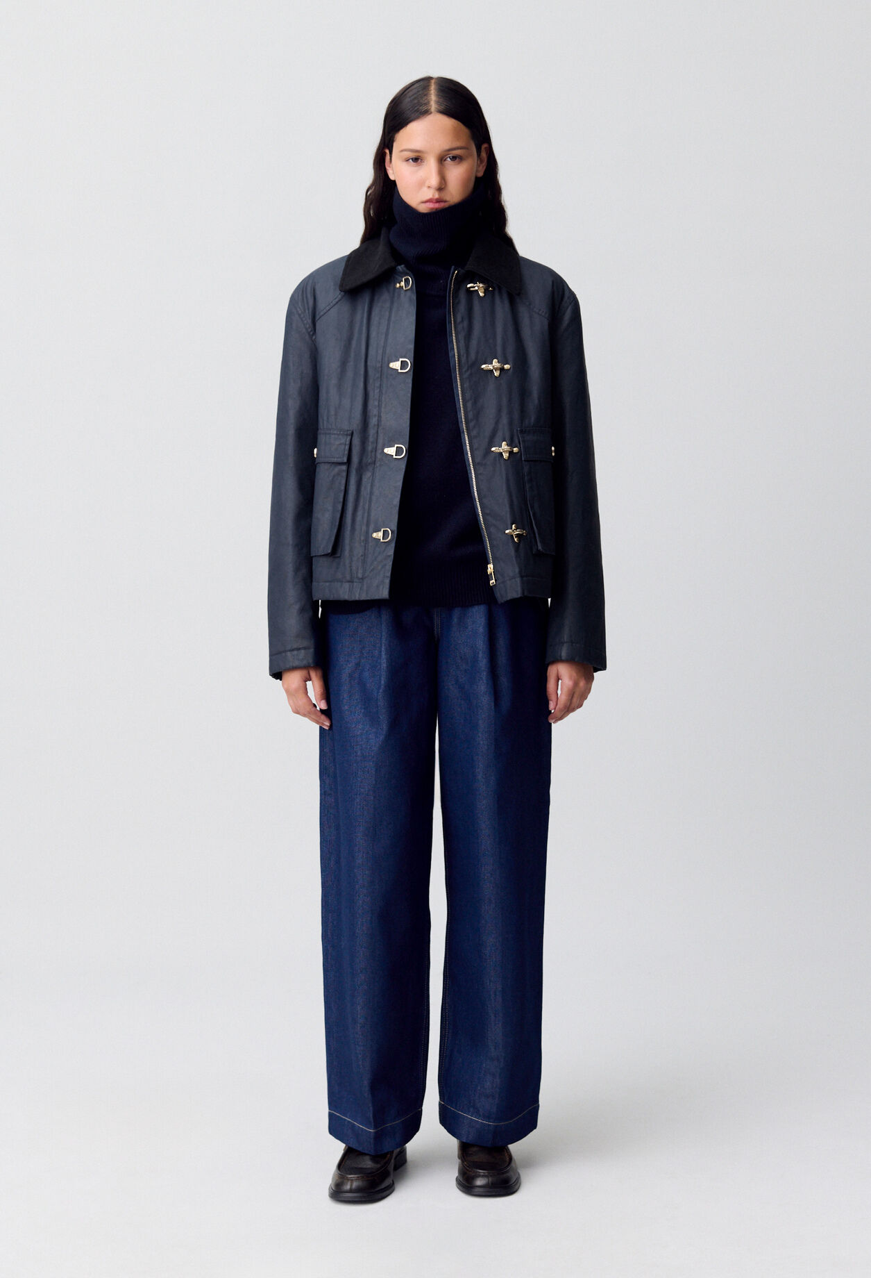 Parka courte cirée
