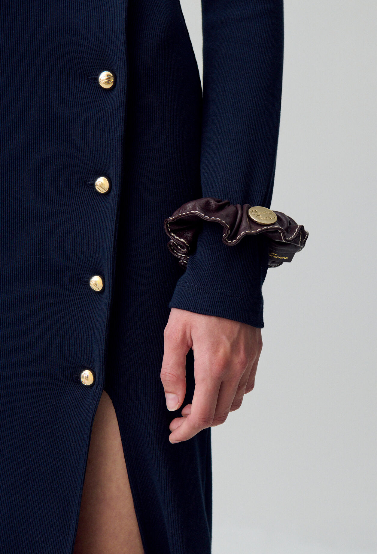 Leather Scrunchie