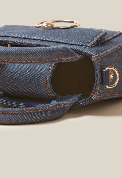 Mini-Tasche Anouck Kette Denim