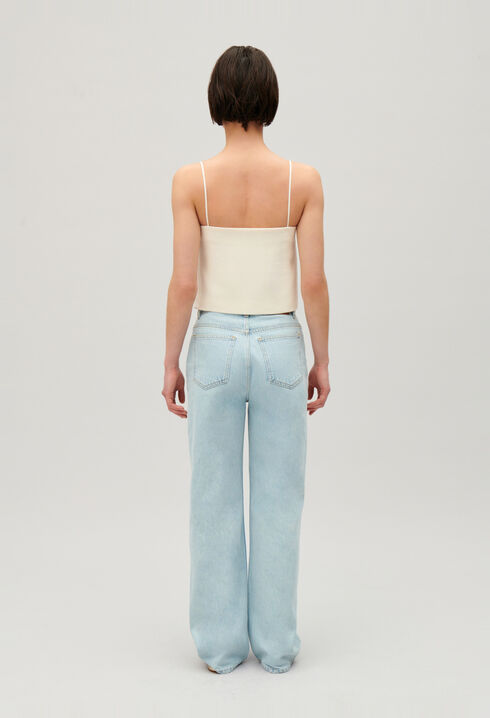Kurzes Tweed-Top
