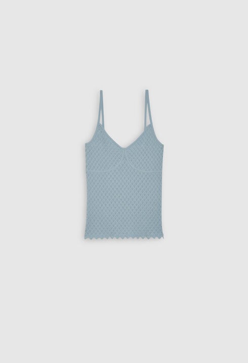 Fancy knitted tank top