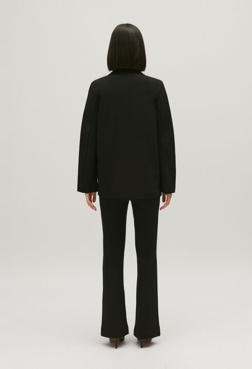 Schwarzer Oversize-Blazer