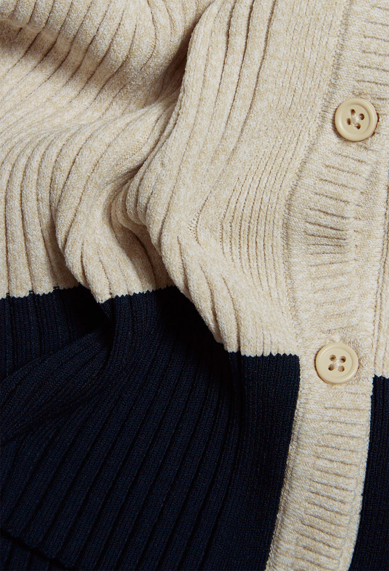 Dual-tone cardigan
