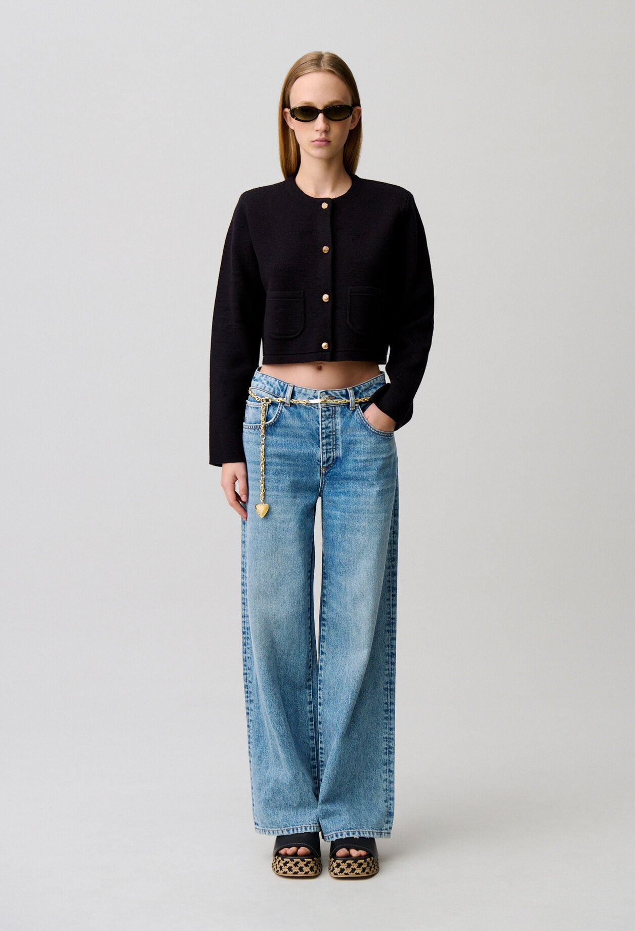 Straight-Leg-Jeans aus Denim