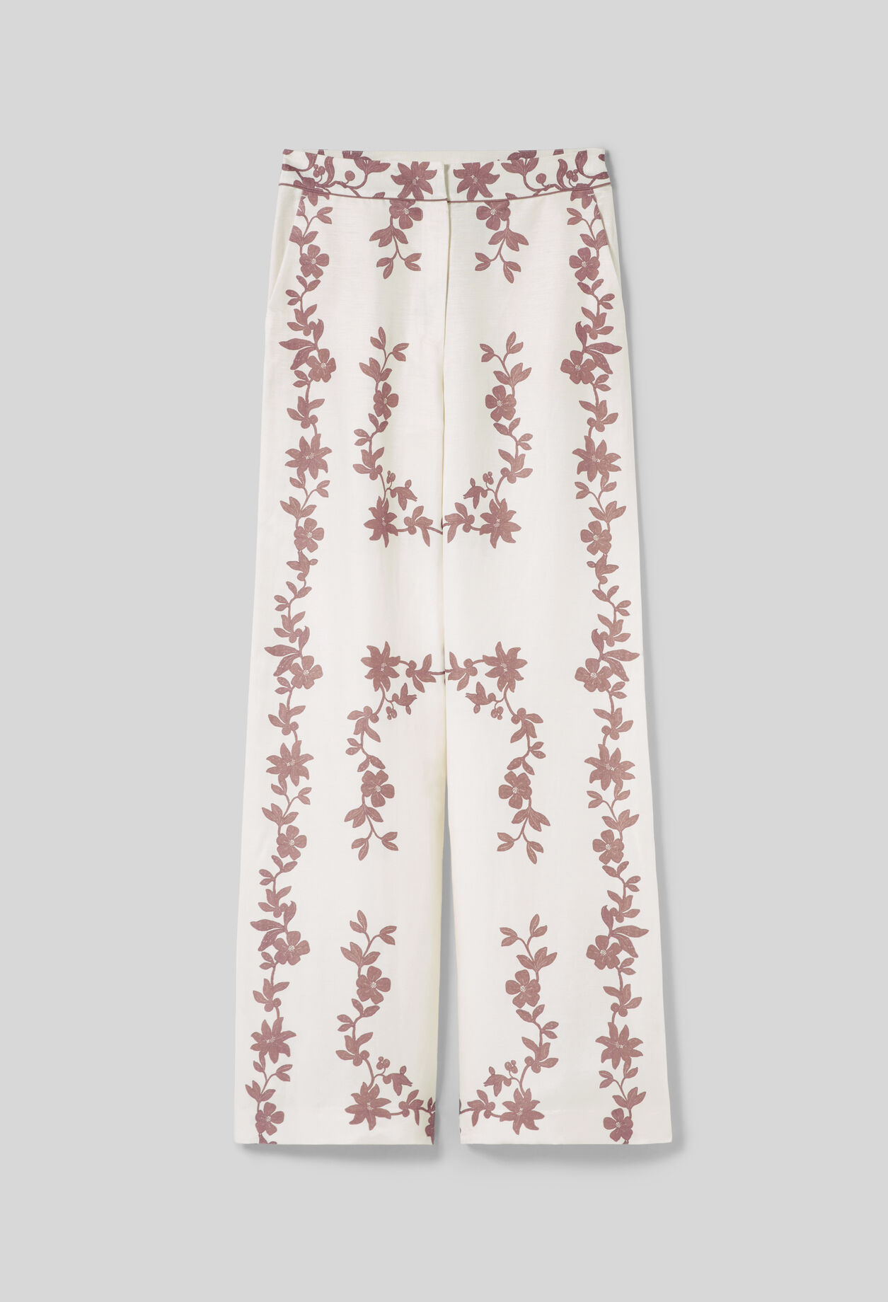 Weite Hose mit Blumen