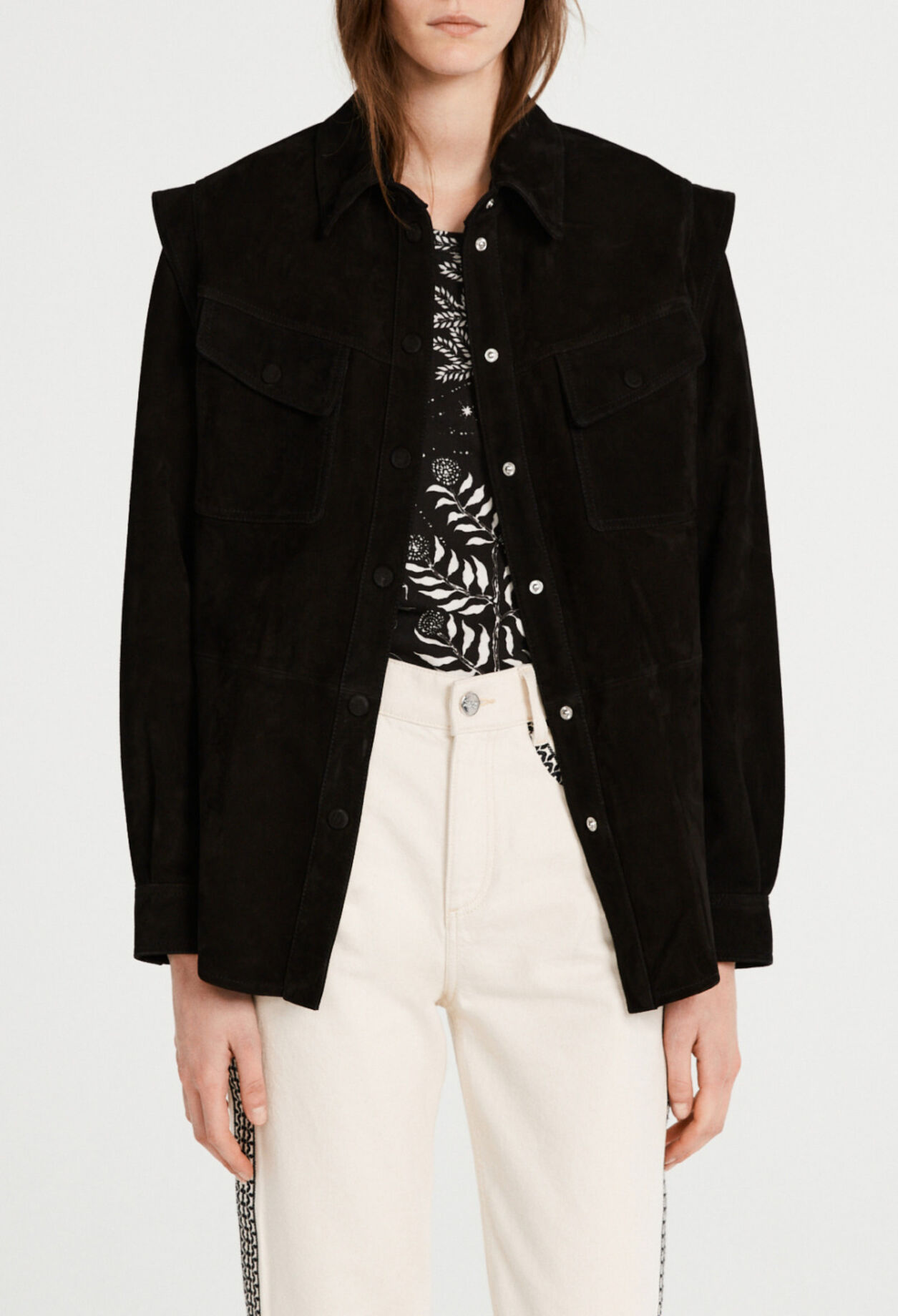 Blouson en suède